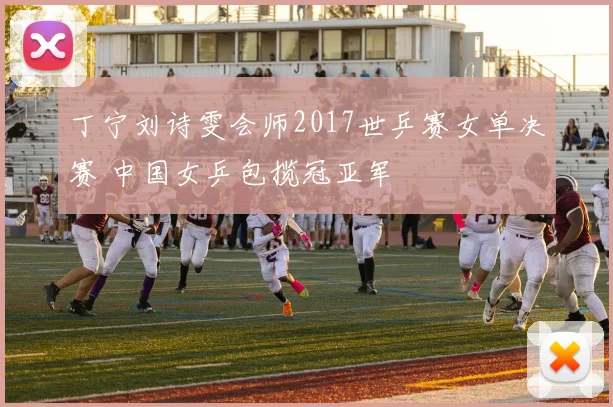 丁宁刘诗雯会师2017世乒赛女单决赛 中国女乒包揽冠亚军